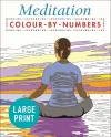 Large Print Meditation Colour by Numbers cover