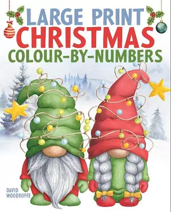 Large Print Christmas Colour-by-Numbers cover