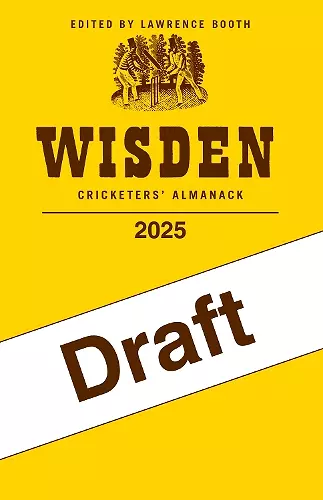 Wisden Cricketers' Almanack 2025 cover