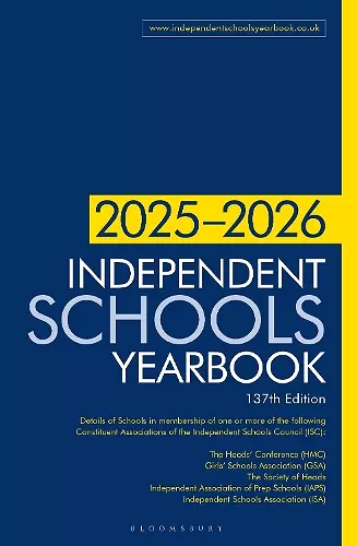 Independent Schools Yearbook 2025-2026 cover