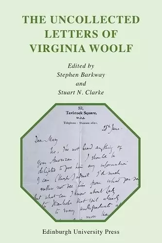 The Uncollected Letters of Virginia Woolf cover