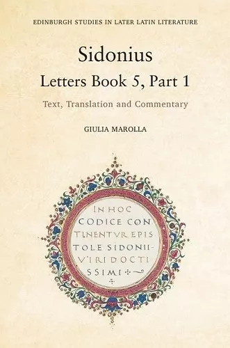 Sidonius: Letters Book 5, Part 1 cover