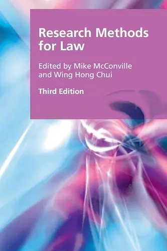 Research Methods for Law cover