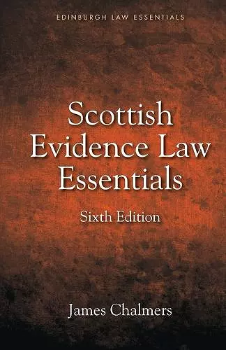 Scottish Evidence Law Essentials cover