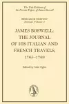 James Boswell, The Journal of his Italian and French Travels, 1765–1766 cover