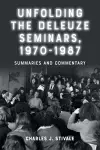 Unfolding the Deleuze Seminars, 1970-1987 cover