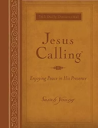 Jesus Calling, Large Text Brown Leathersoft, with Full Scriptures cover