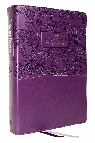 KJV, The Woman's Study Bible, Purple Leathersoft, Red Letter, Full-Color Edition, Comfort Print (Thumb Indexed) cover