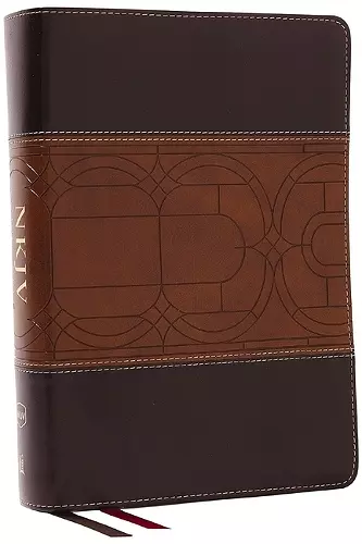 NKJV Study Bible, Leathersoft, Brown, Full-Color, Comfort Print cover