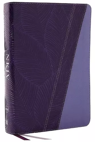 NKJV Study Bible, Leathersoft, Purple, Full-Color, Comfort Print cover