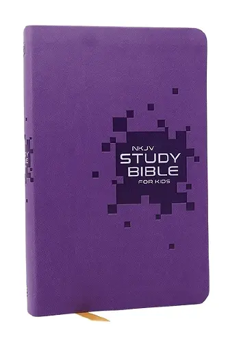 NKJV Study Bible for Kids, Purple Leathersoft cover