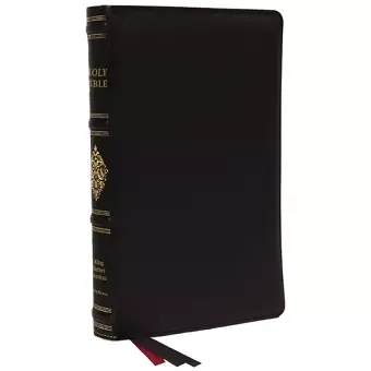 KJV, Personal Size Reference Bible, Sovereign Collection, Black Premium Goatskin Leather, Premier Collection, Comfort Print cover