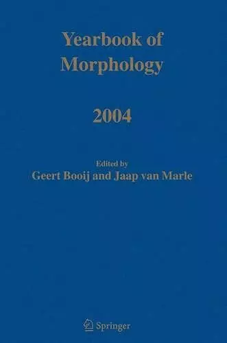 Yearbook of Morphology 2004 cover