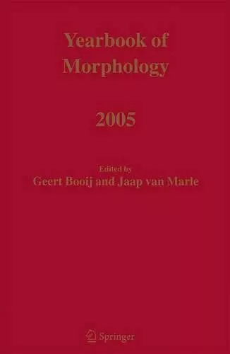 Yearbook of Morphology 2005 cover