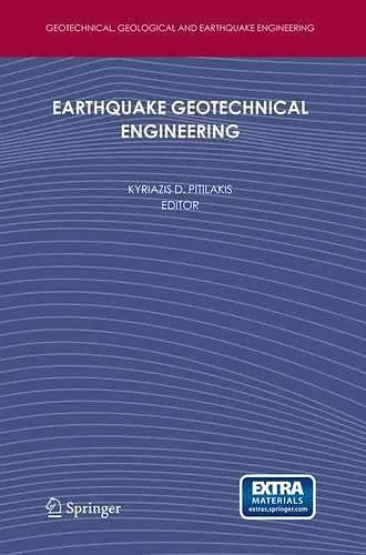 Earthquake Geotechnical Engineering cover