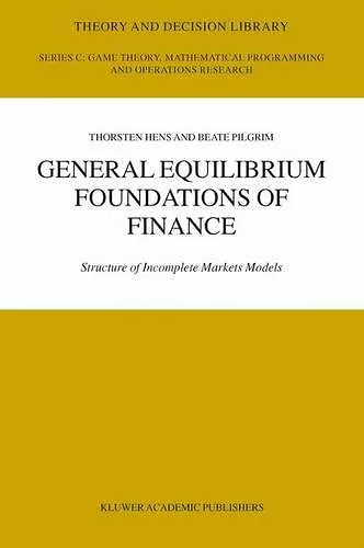 General Equilibrium Foundations of Finance cover