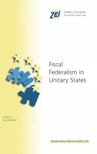 Fiscal Federalism in Unitary States cover