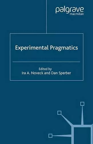 Experimental Pragmatics cover