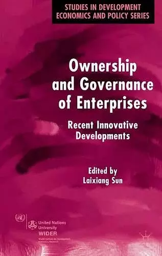 Ownership and Governance of Enterprises cover
