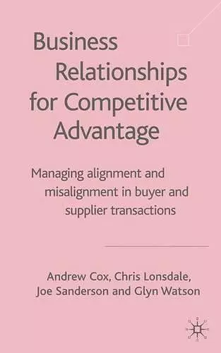 Business Relationships for Competitive Advantage cover