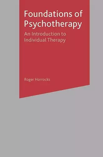 Foundations of Psychotherapy cover