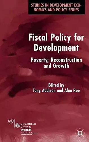 Fiscal Policy for Development cover