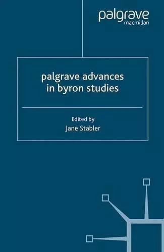 Palgrave Advances in Byron Studies cover