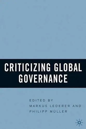 Criticizing Global Governance cover