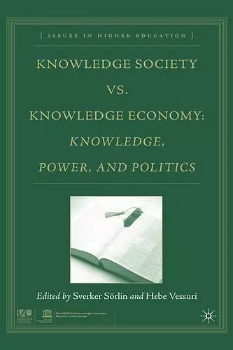 Knowledge Society vs. Knowledge Economy cover