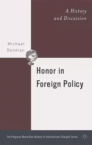 Honor in Foreign Policy cover