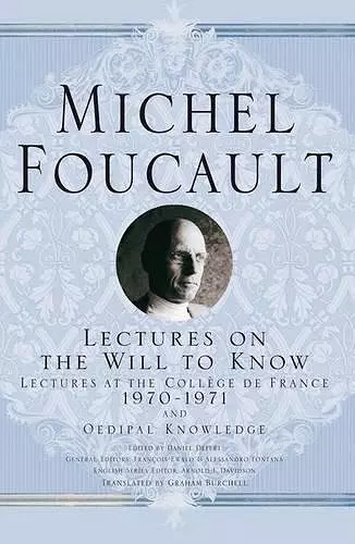 Lectures on the Will to Know cover