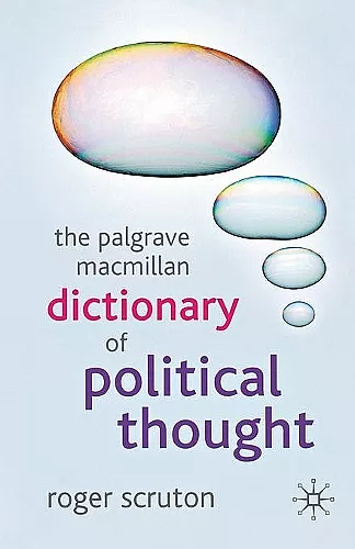 The Palgrave Macmillan Dictionary of Political Thought cover