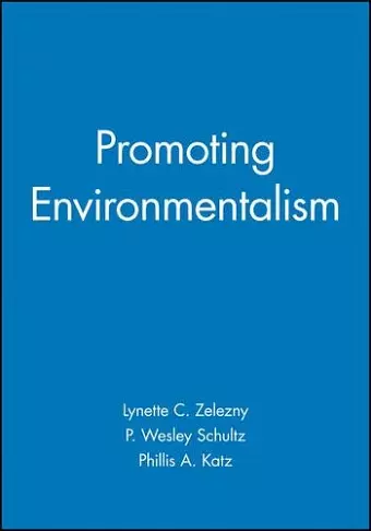 Promoting Environmentalism cover