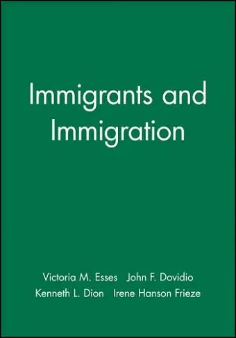 Immigrants and Immigration cover