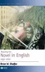 Reading the Novel in English 1950 - 2000 cover