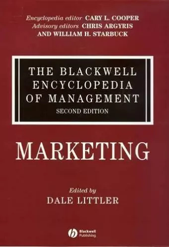 The Blackwell Encyclopedia of Management, Marketing cover