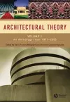 Architectural Theory, Volume 2 cover