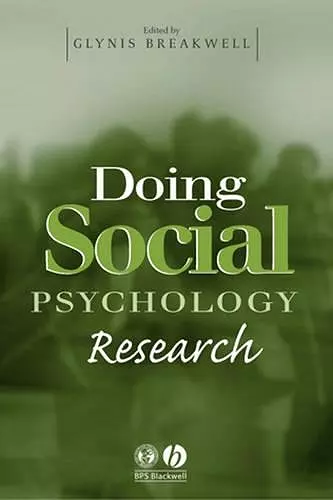 Doing Social Psychology Research cover