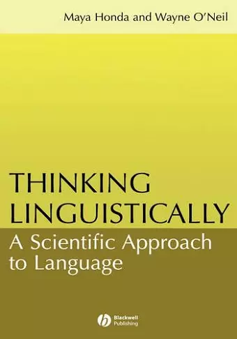 Thinking Linguistically cover