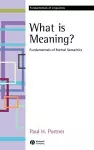 What is Meaning? cover