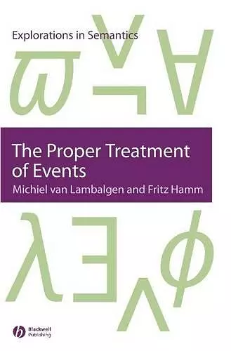 The Proper Treatment of Events cover