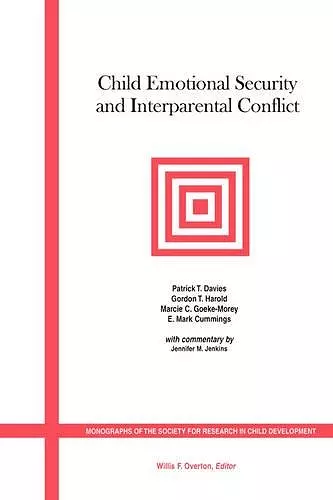 Child Emotional Security and Interparental Conflict cover