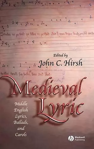 Medieval Lyric cover