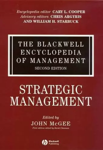 The Blackwell Encyclopedia of Management, Strategic Management cover