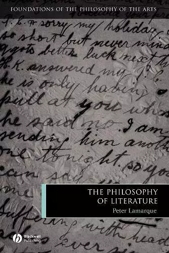 The Philosophy of Literature cover