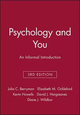 Psychology and You cover