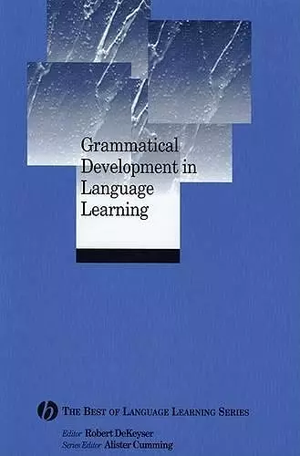 Grammatical Development in Language Learning cover