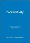 Normativity, Volume 15 cover