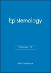 Epistemology, Volume 19 cover