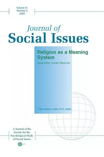 Religion as a Meaning System cover